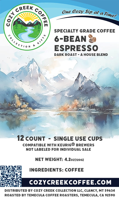 6-Bean Espresso Blend (Single-Use Cups)